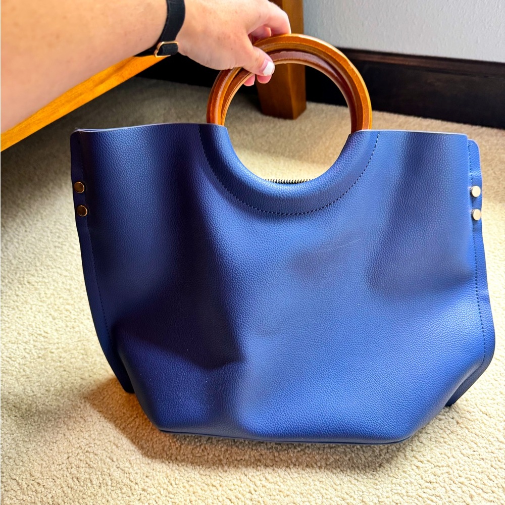 Blue Tote Purse